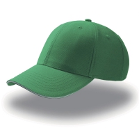 Cappello verde da personalizzare, con inserto a contrasto Sport Sandwich