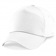 Cappellino bianco da personalizzare, 5 pannelli chiusura con velcro a strappo Original