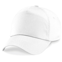 Cappellino bianco da personalizzare, 5 pannelli chiusura con velcro a strappo Original