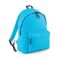 Zaino surf blu/grigio grafite con tasca frontale e cerniera da personalizzare Original Fashion Backpack