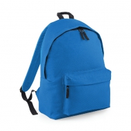 Zaino blu zaffiro con tasca frontale e cerniera da personalizzare Original Fashion Backpack