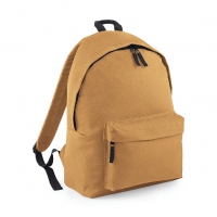 Zaino caramello con tasca frontale e cerniera da personalizzare Original Fashion Backpack