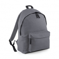 Zaino grigio grafite con tasca frontale e cerniera da personalizzare Original Fashion Backpack