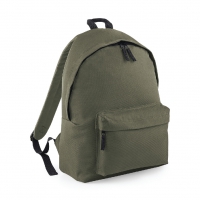 Zaino verde oliva con tasca frontale e cerniera da personalizzare Original Fashion Backpack