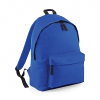Zaino blu royal brillante con tasca frontale e cerniera da personalizzare Original Fashion Backpack