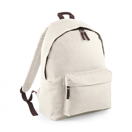 Zaino sabbia/cioccolato con tasca frontale e cerniera da personalizzare Original Fashion Backpack