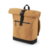 Zaino caramello porta PC imbottito da personalizzare Roll-Top Backpack